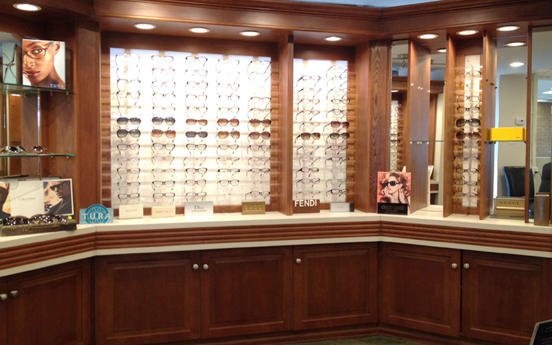 Eye Care Frame Selection inside cupboard